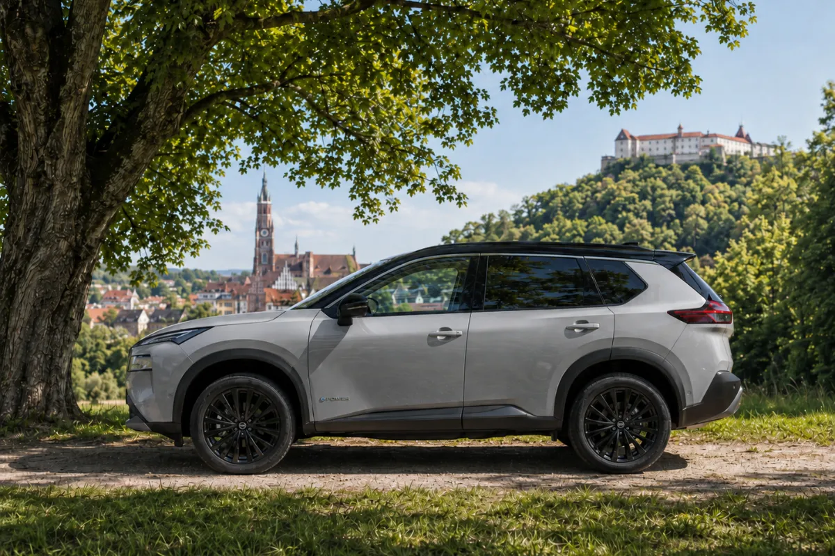 Familie macht einen Ausflug im X-Trail